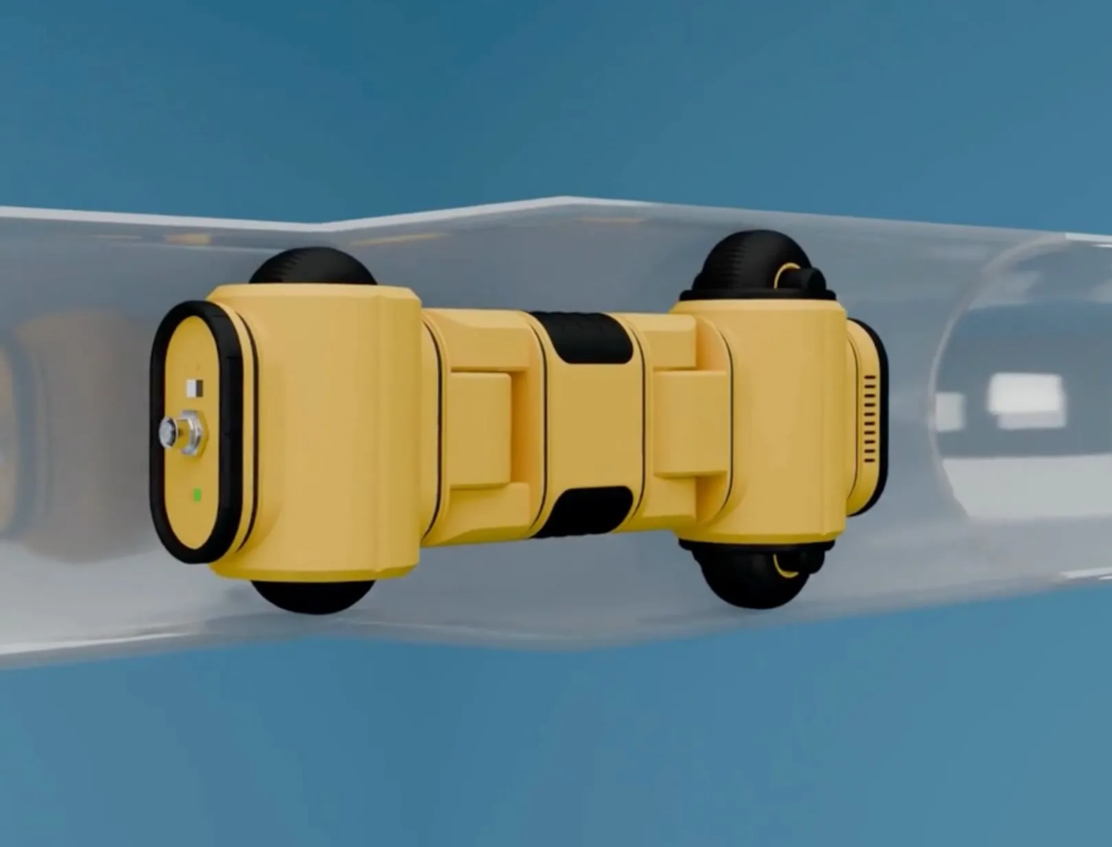 Robotic inspection device developed by the Mascot robotics client