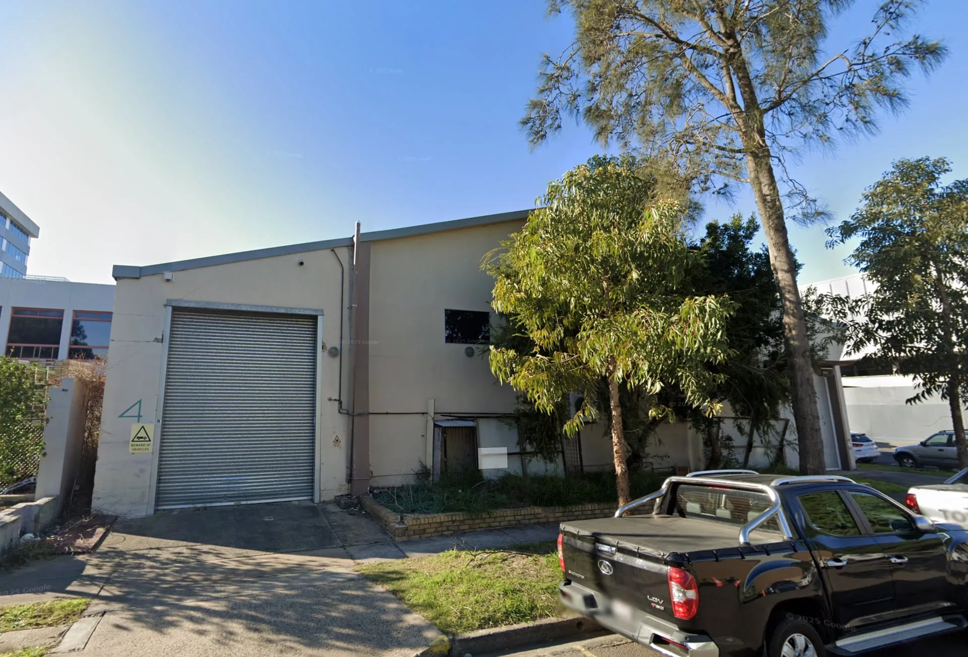 Exterior of the Mascot warehouse where Shafbuild is delivering a robotics lab and workspace fitout